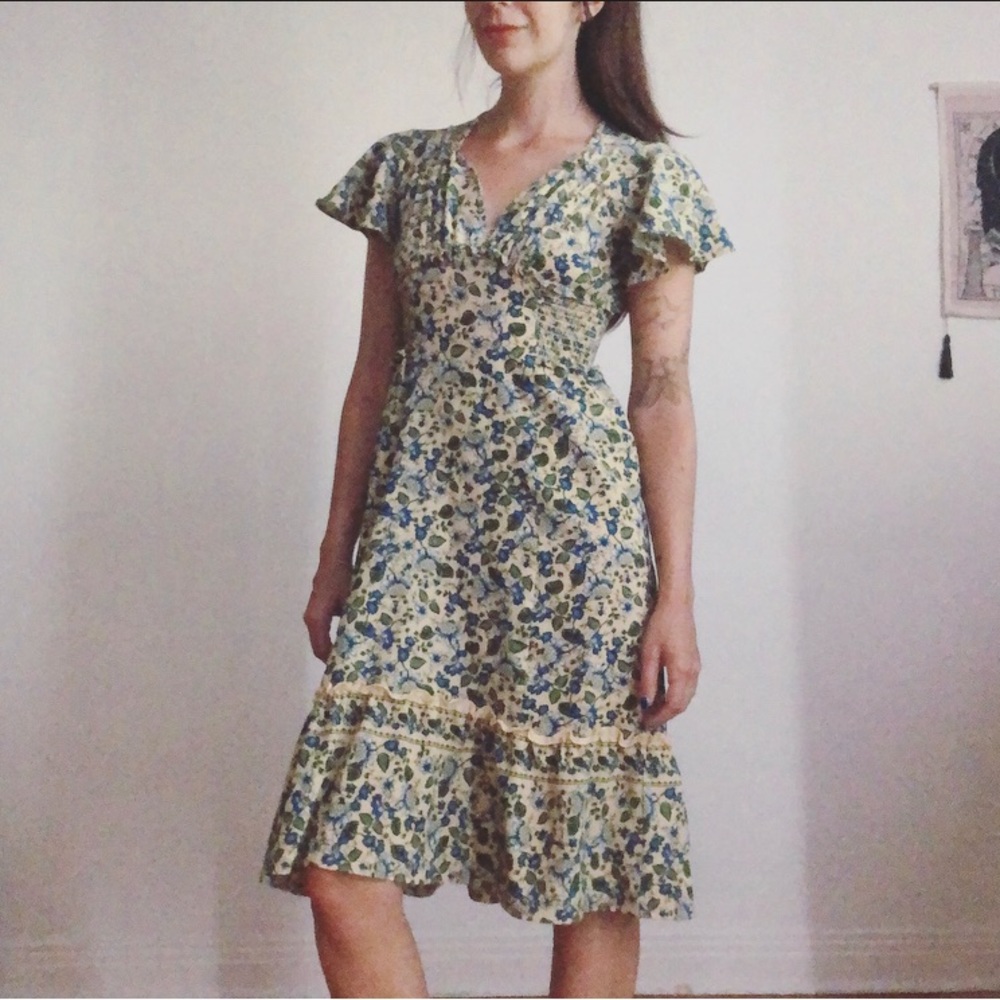 Long dress with flowers